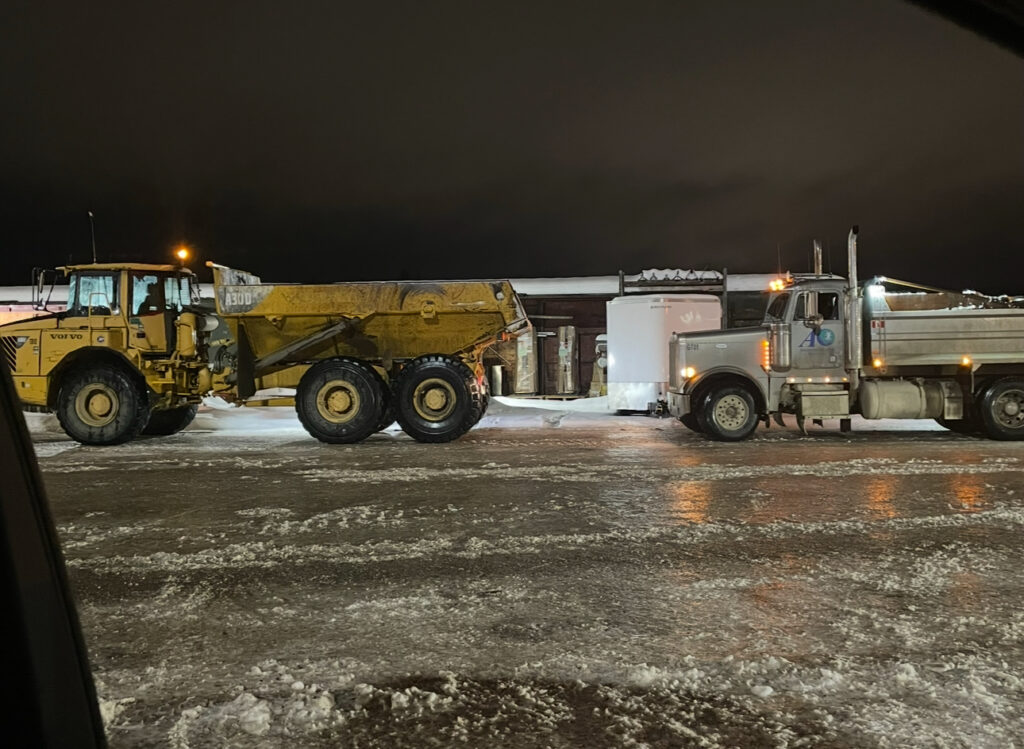 Dump Truck and ROck Truck for moving and hauling snow on large lots