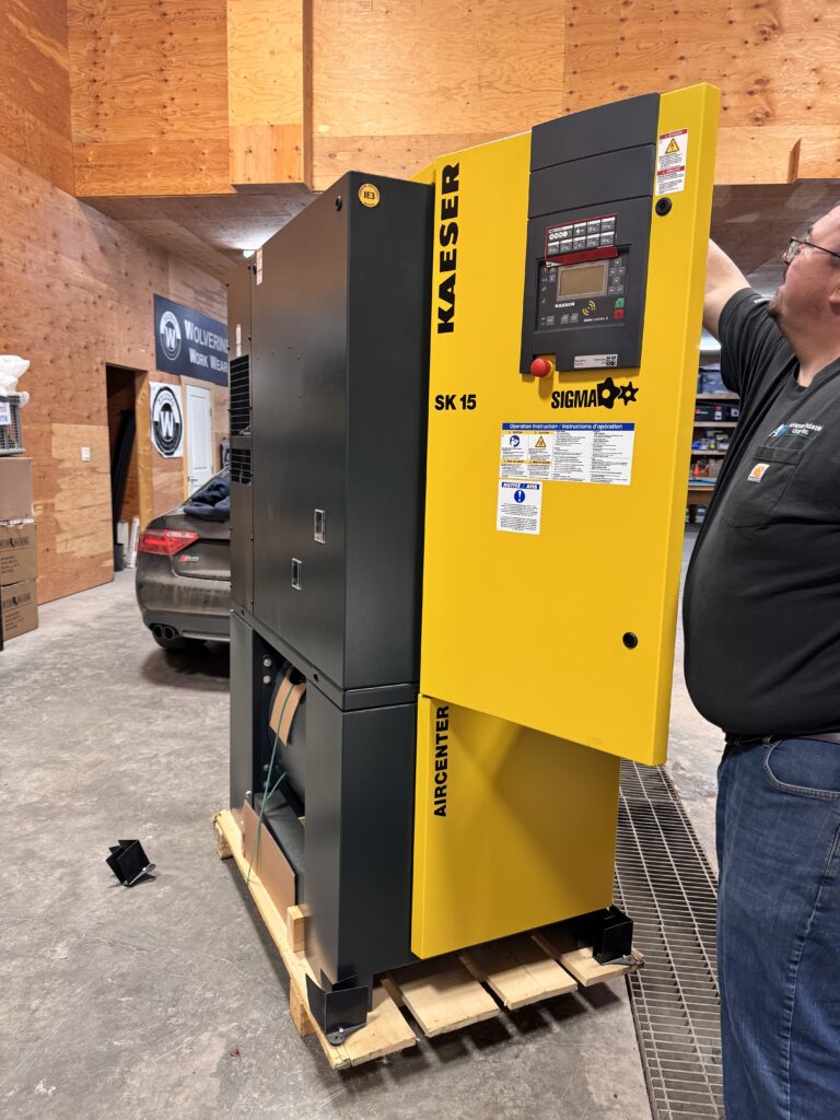 Preparing a compressor for installation
