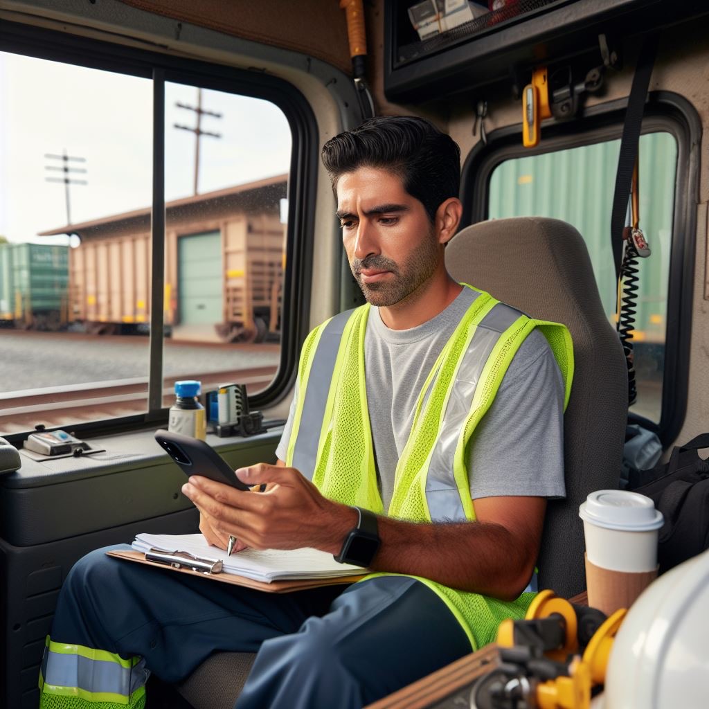 Man making an appointment on his phone