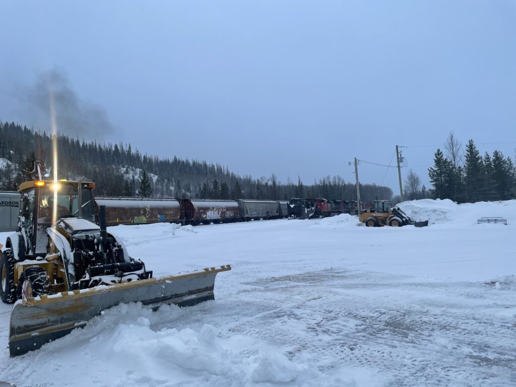 Snow Clearing with Backhoes and Loaders